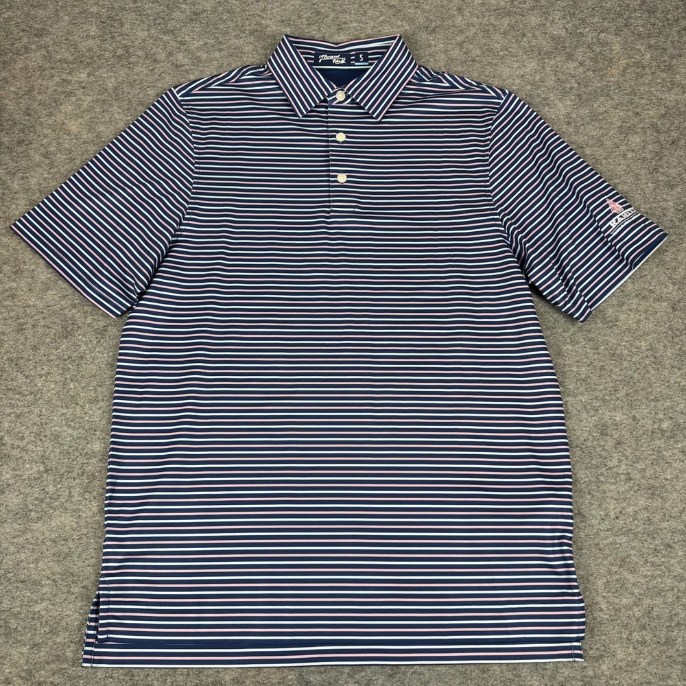 Inward Half Golf Polo Shirt Striped Kahite Tellico Village Logo Mens Small S